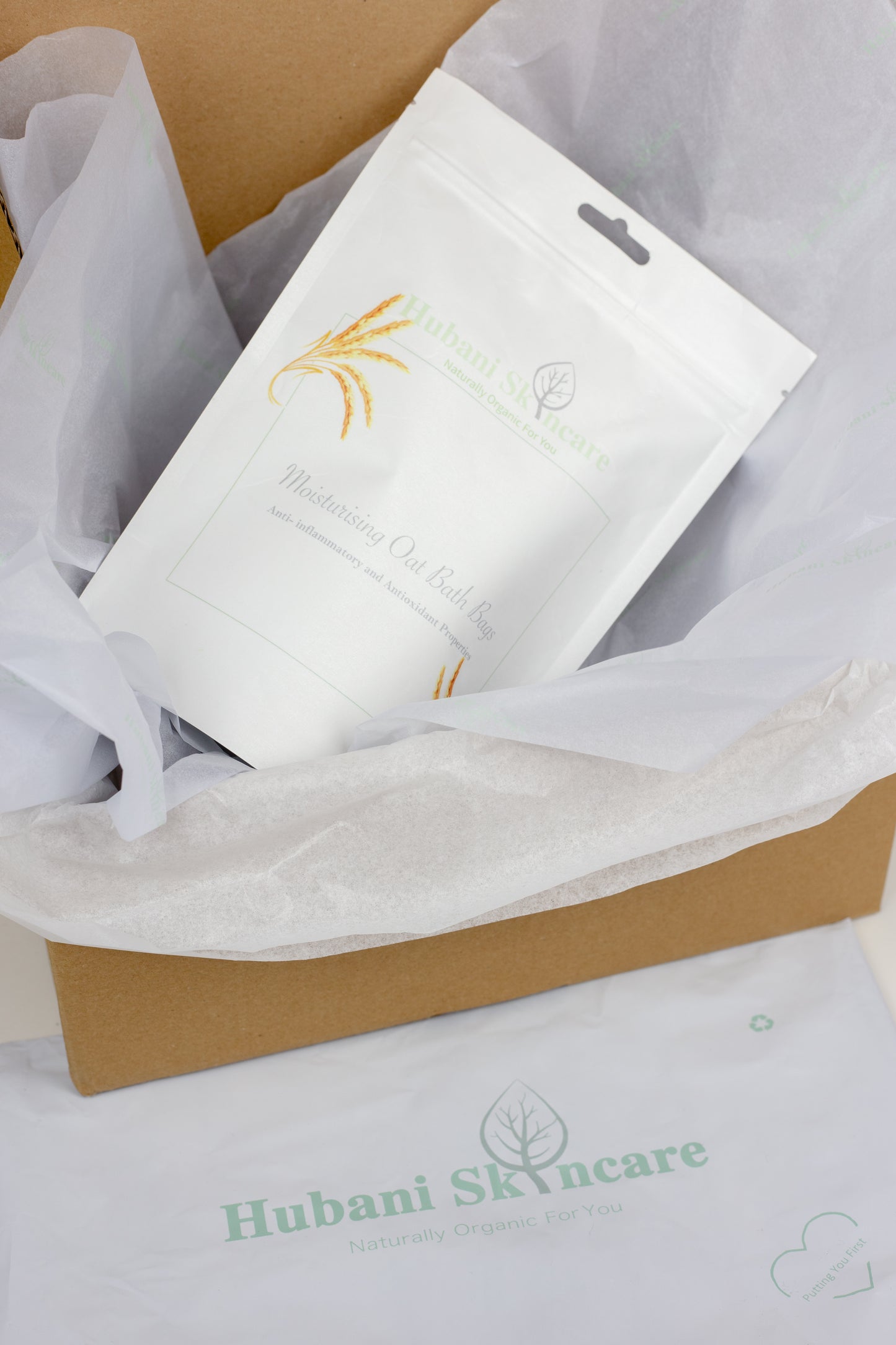 Natural Oat Bath Bags